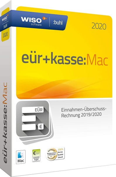 WISO EÜR + Kasse:MAC 2020, für die Geschäftsjahre 2019/2020, Download