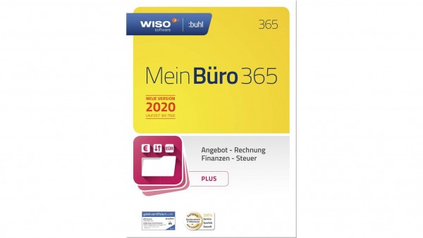 WISO Mein Büro 365 Plus (2020), 1 Jahreslizenz, Vollversion, Box