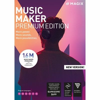 MAGIX Music Maker 2019 Premium Edition, Win
