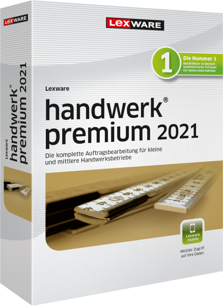 Lexware Handwerk Premium 2021, 365 Tage Laufzeit, Download