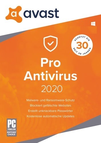 Avast Antivirus Pro 2022 inkl. Upgrade auf Premium Security