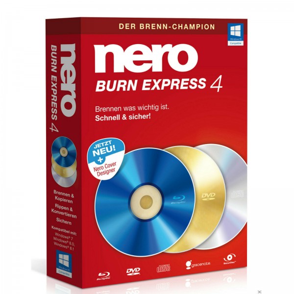 Nero Burn Express 4, 1 User, Win