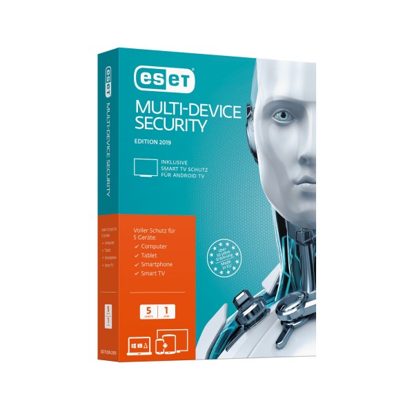 ESET Multi-Device Security 2022, 5 Geräte, 1 Jahr